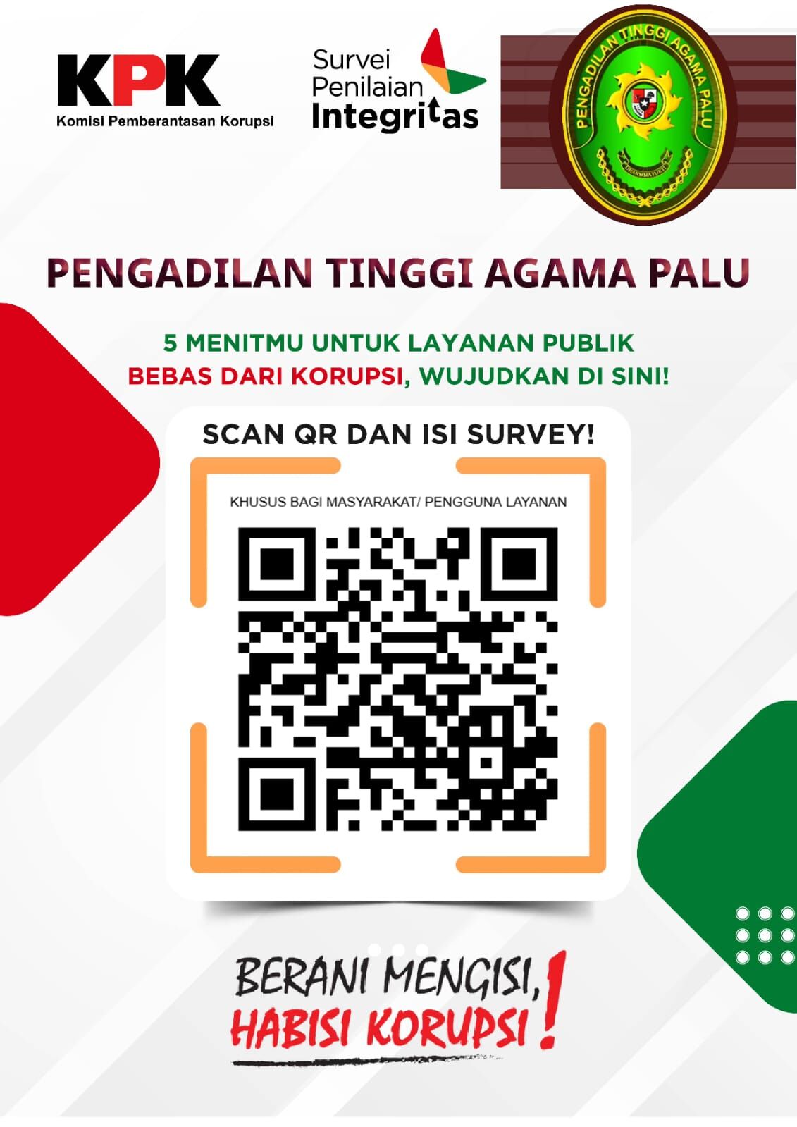 Contoh survei penilaian integritas